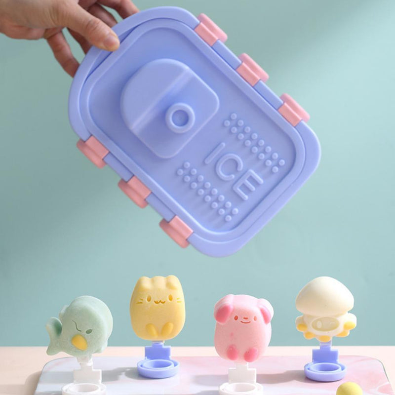 Stampo per cubetti di ghiaccio in silicone.