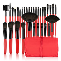 Total 32pcs Cosmetics Makeup Brushes Contains Powder Brush