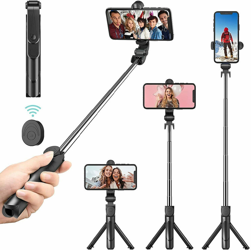 Fit  Telescopic Selfie Stick Bluetooth Tripod Monopod Phone Holder